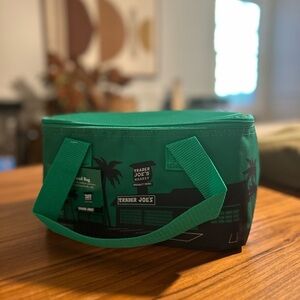 NWT- Trader joes mini cooler NEW holiday green